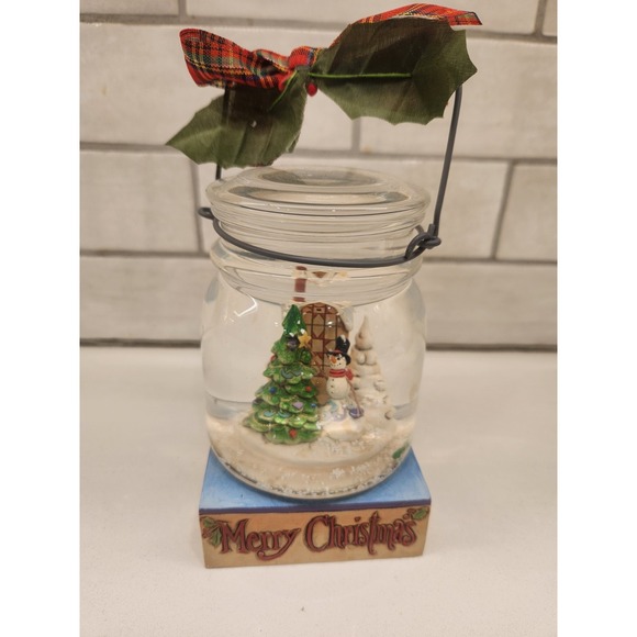Jim Shore Other - Jim Shore Heartwood Creek Christmas Preserve a Memory Canning Jar Snow Globe
